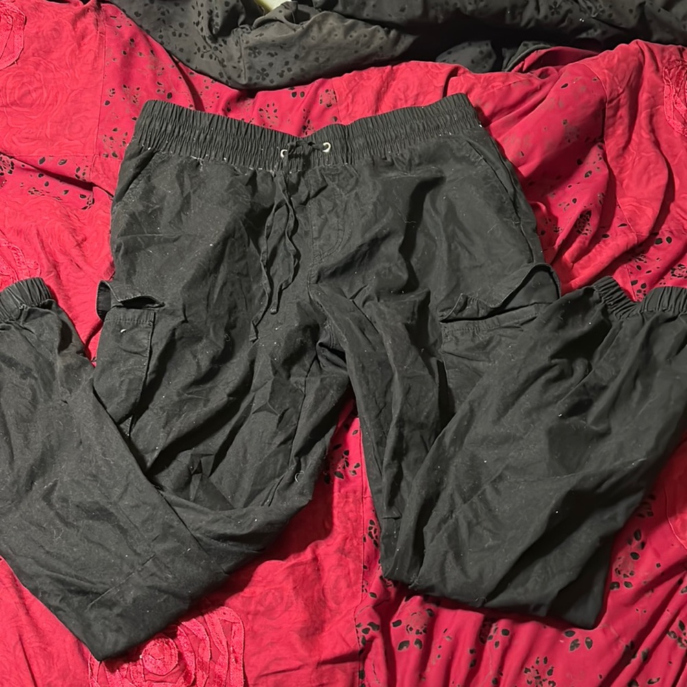 Black Cargo Pants Size M